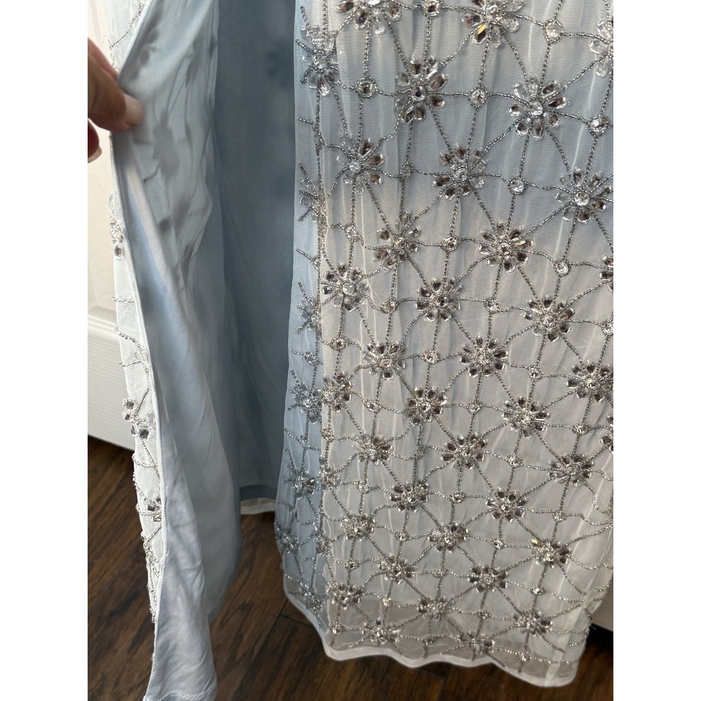 Mac Duggal Sleeveless Hand Beaded V-neck Gown Size 16- NWT Mother Of The Bride - Picture 5 of 15